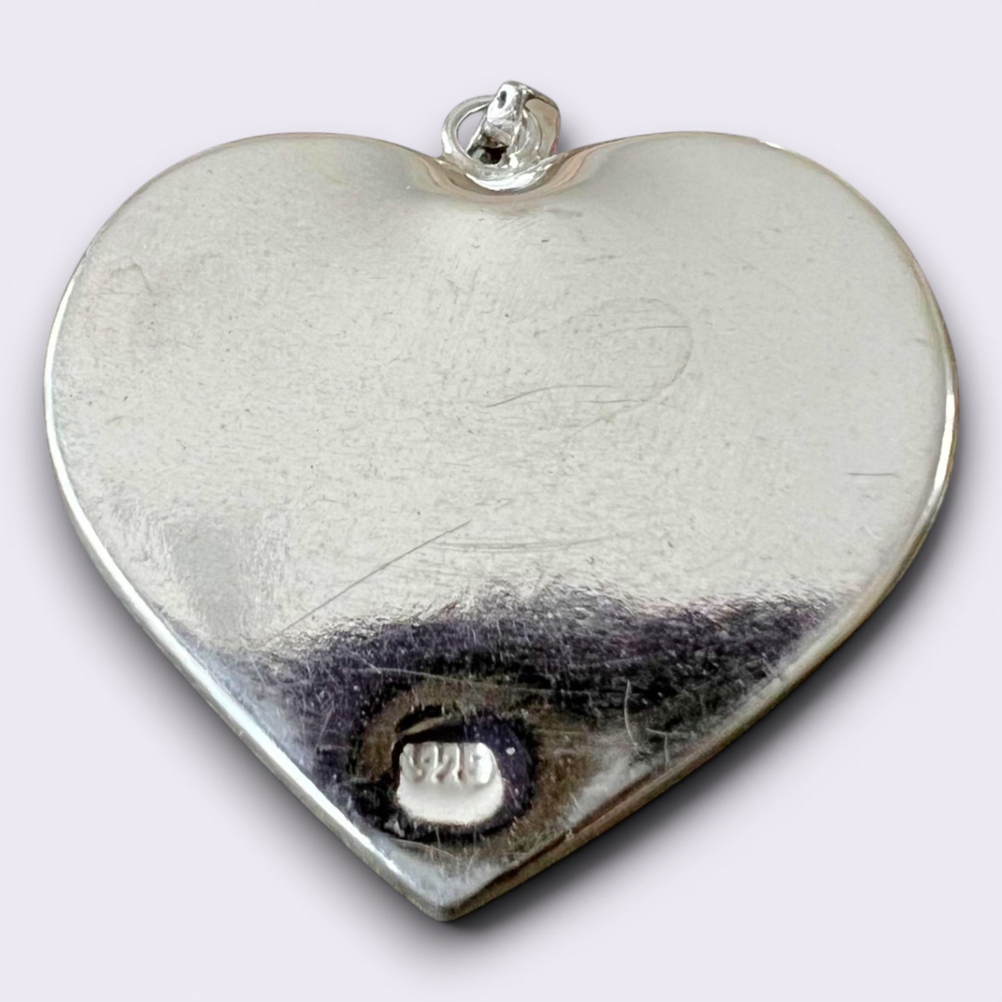 Handmade 925 Sterling Silver Heart Red Crystal Jewelry Set | Red Heart Pendant Necklace & Stud Earrings Gift for Women