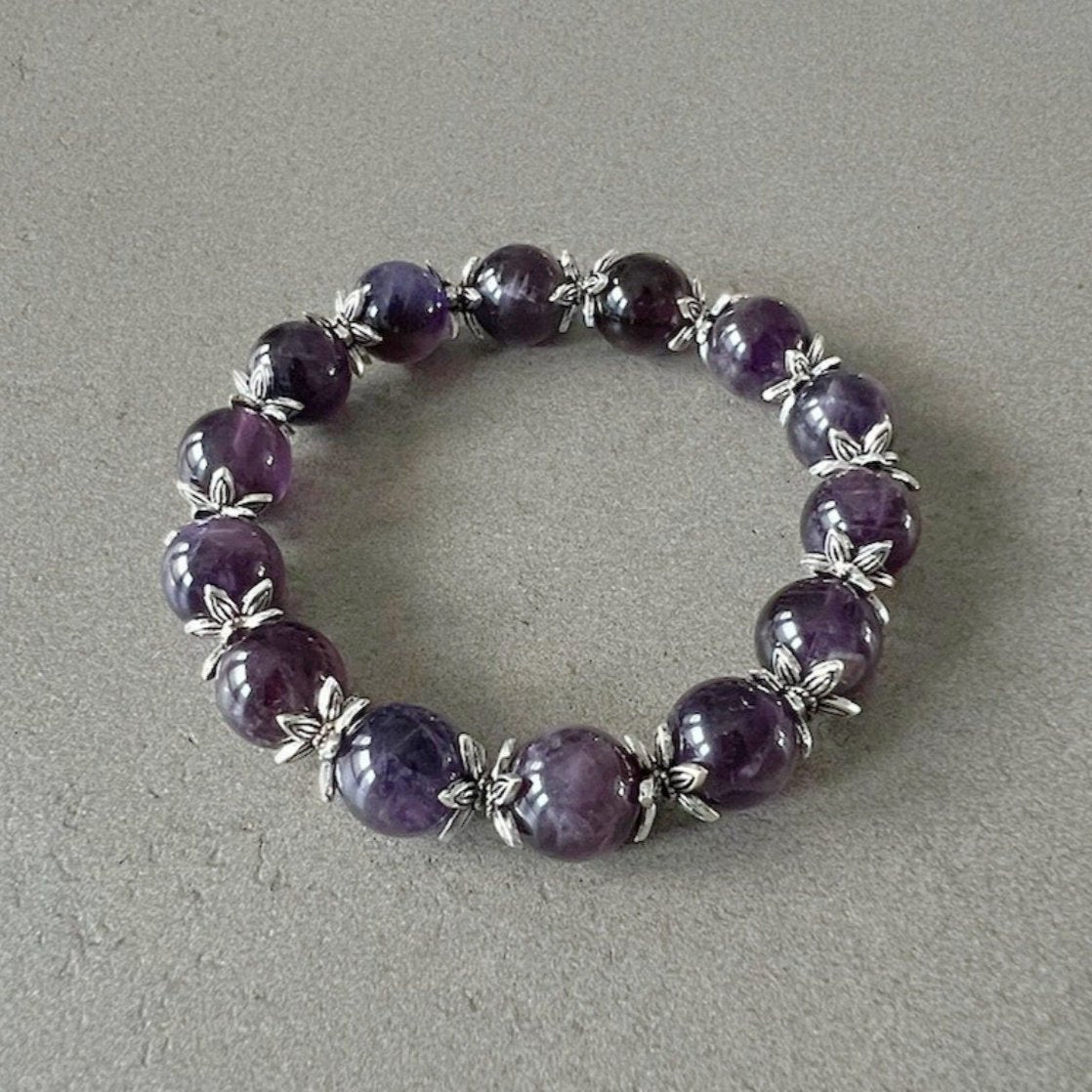 adjustable amethyst bracelet 