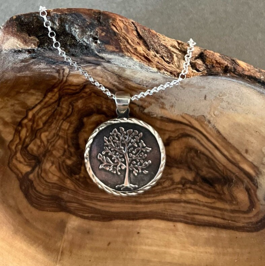 Silver Tree of Life Pendant Necklace