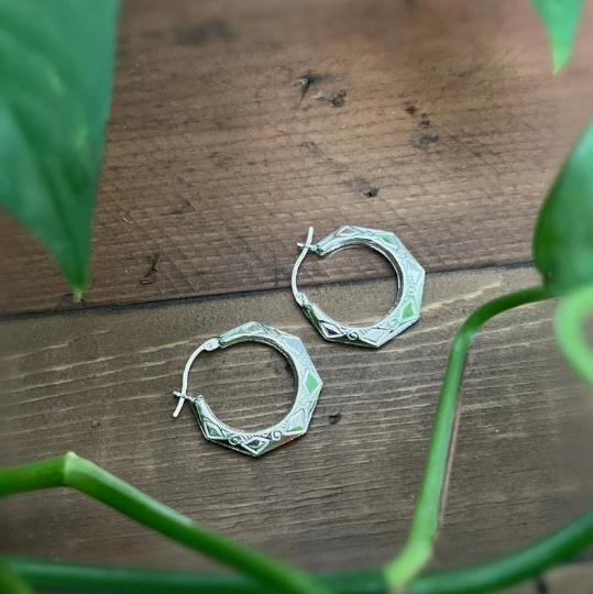 Geometric Hoop earrings