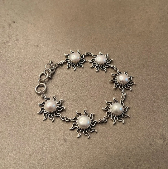 Mother of Pearl Silver Bracelet