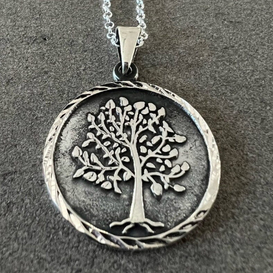 Silver Tree of Life Pendant Necklace