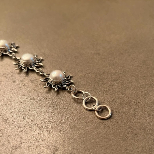 Mother of Pearl Silver Bracelet