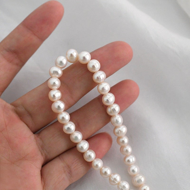 Necklace Choker Strand of Natural Freshwater Pearls