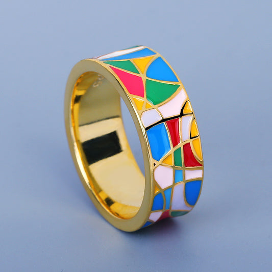 Colorful Sterling Silver Ring