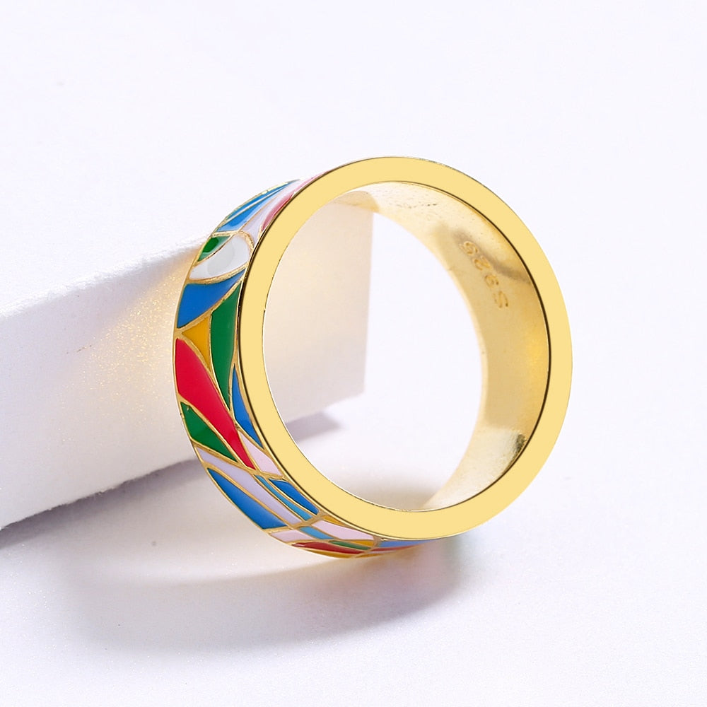 Colorful Sterling Silver Ring