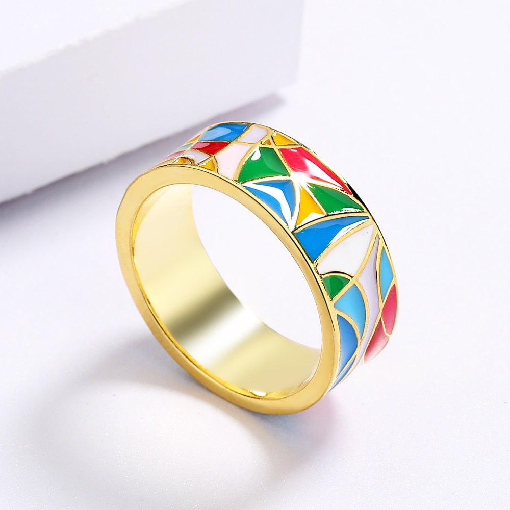 Colorful Sterling Silver Ring