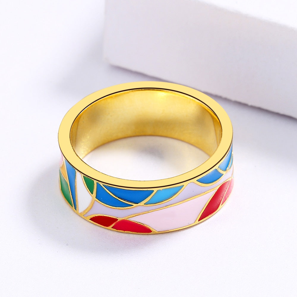 Colorful Sterling Silver Ring