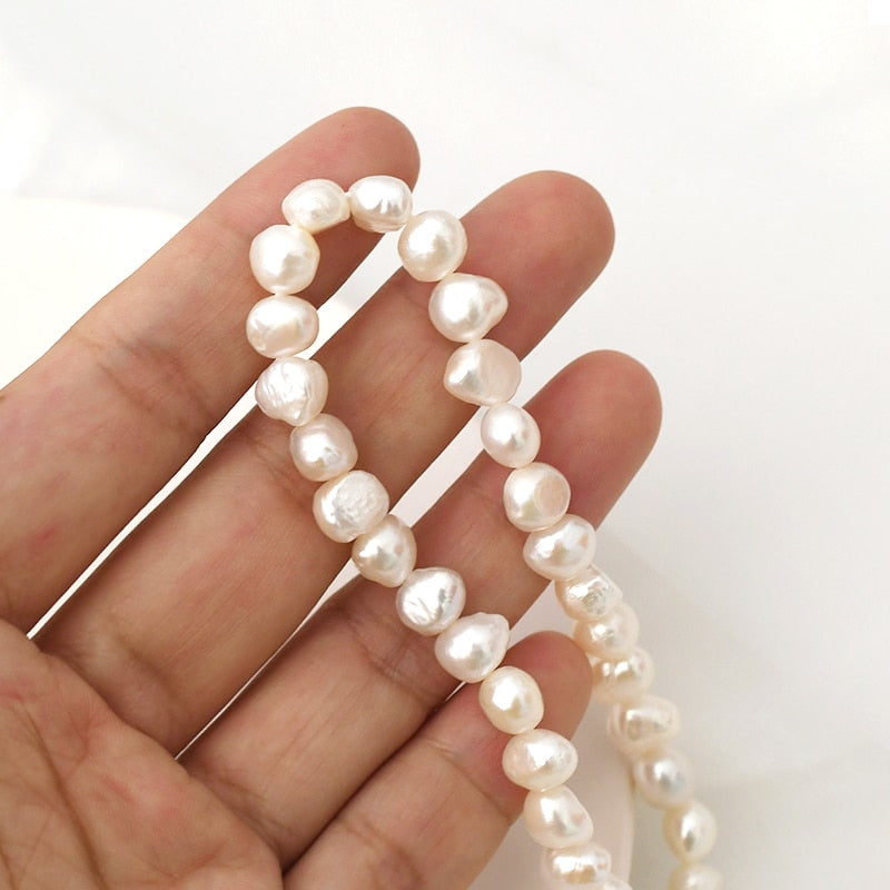 Natural Freshwater White Pearl Necklace